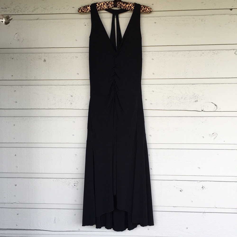 RUE21 CLASSIC BLACK DRESS RACER V-BACK AND DETAIL FOR A STUNNING SILHOUETTE!